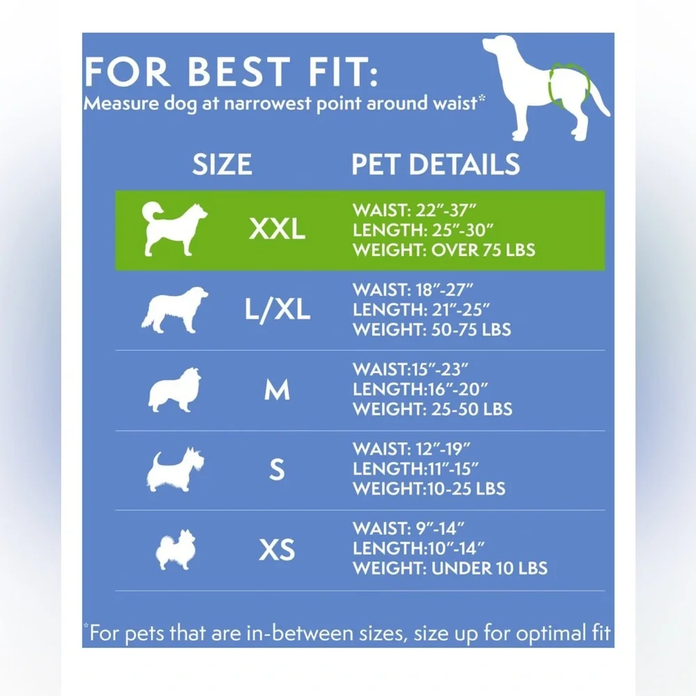 New Disposable Female Diapers for Dogs - XXLarge - 30 Count - Picture 5 of 7